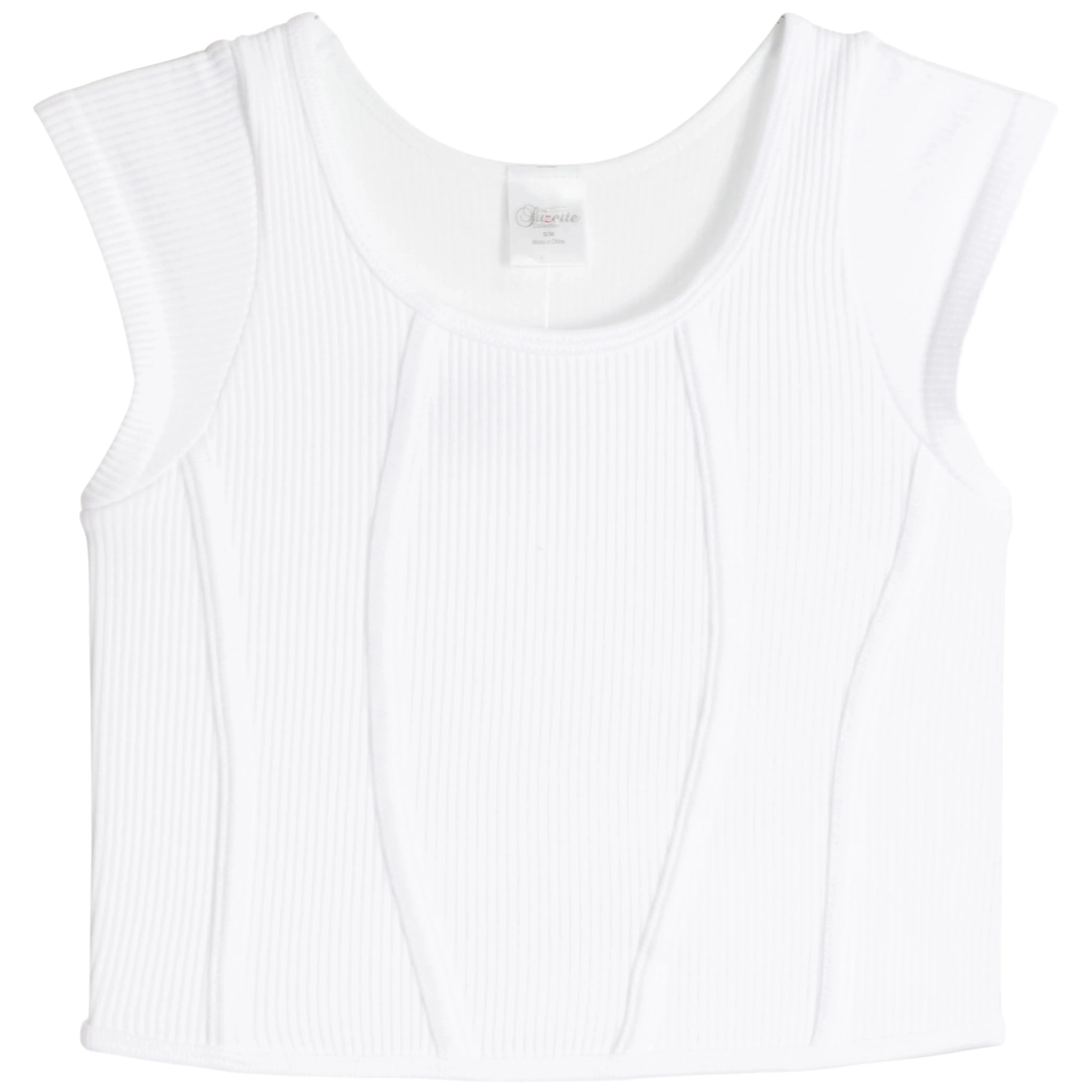 Ribbed Cap Sleeve- Girls