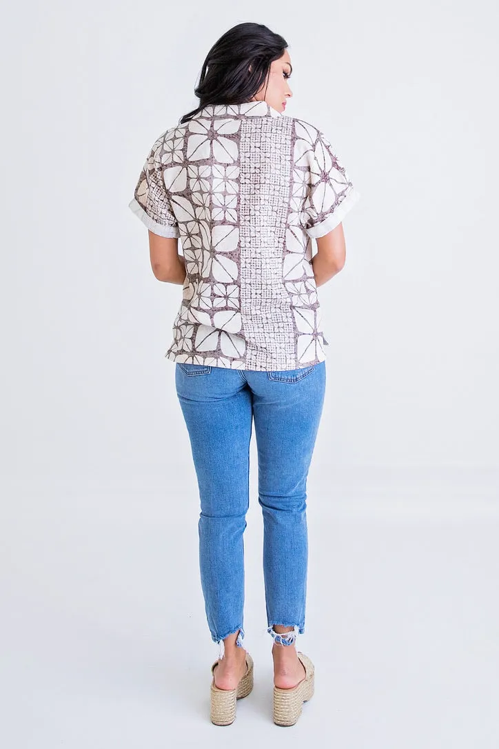 Safari Signature Vneck Top