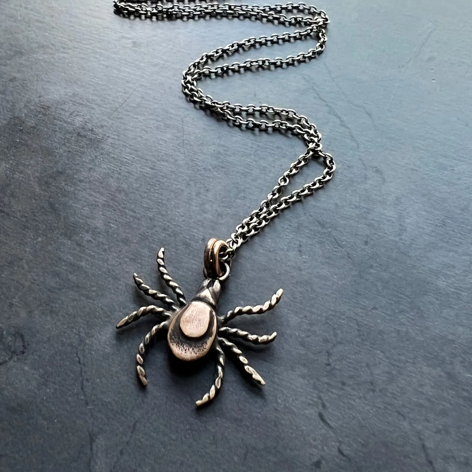 Tick Necklace - Bronze