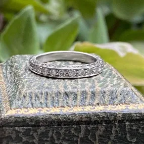 Vintage Diamond Wedding Band Ring