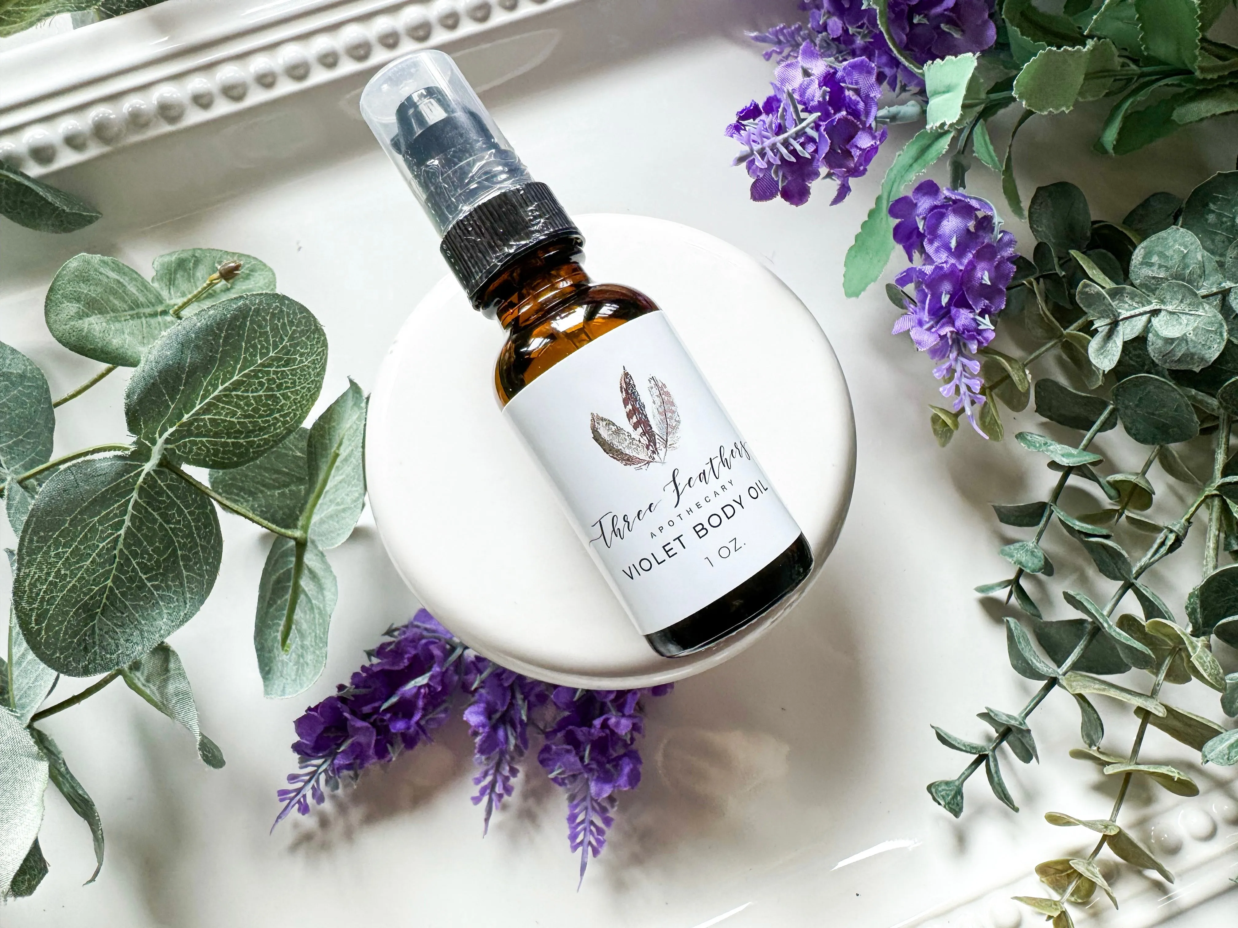 Violet Limited Edition Egyptian Body Oil || Three Feathers Apothecary