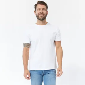 White Pima Cotton Crew Neck Tee