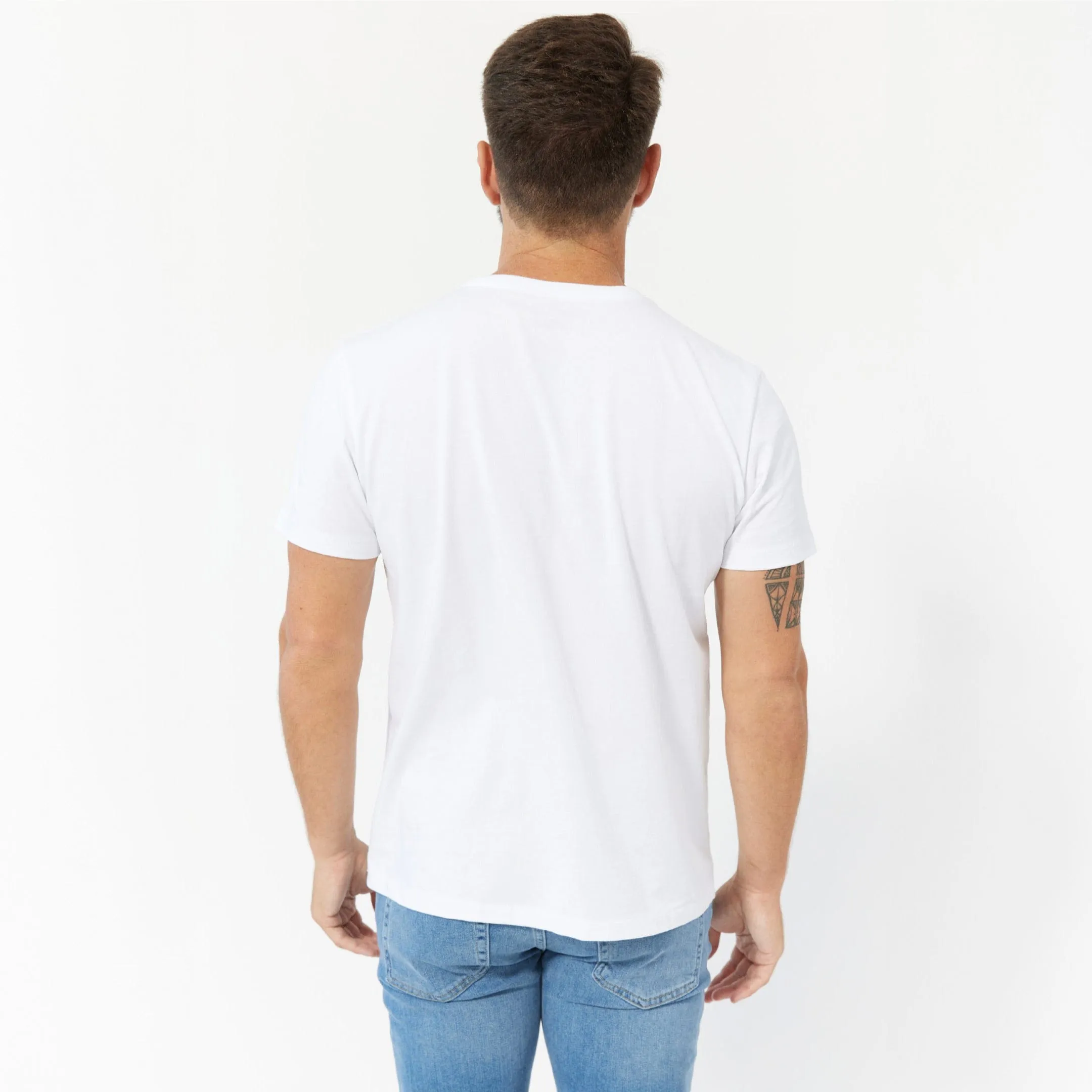 White Pima Cotton Crew Neck Tee